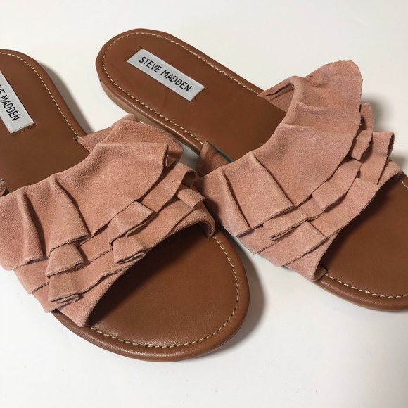steve madden ruffle sandals